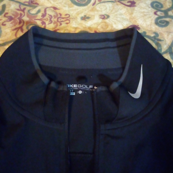 Nike Golf DRY-FIT Long-sleeve Athletic Training Sports Shirt Men's XL Black - Picture 5 of 10